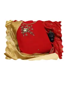 Maroosh Embellished Beads and Stones Unstitched Dress Material