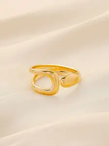 MYKI Gold-Plated Splendid Adjustable Finger Ring