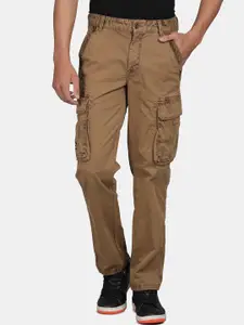 t-base Men Mid-Rise Regular Fit Cargos Trousers