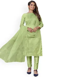 Maroosh Embroidered Organza Unstitched Dress Material