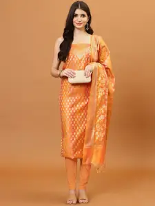 Meena Bazaar Woven Design Art Silk Unstitched Dress Material