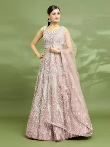 Samyukta Singhania Embroidered Sweetheart Neck Sequinned Silk Ready to Wear Choli