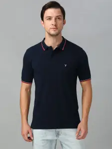 Van Heusen Innerwear Men Solid Polo Collar Pure Cotton T-shirt