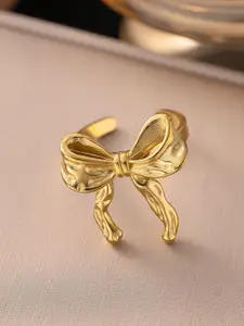 MYKI Gold-Plated Bonny Stainless Steel Finger Ring