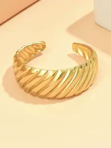 MYKI Stellar Stainless Steel Gold-Plated Finger Ring