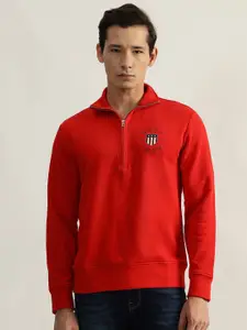 GANT Men Solid Collared Pullover Style Sweatshirt