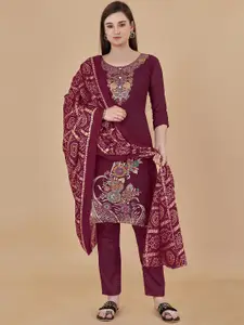 Maroosh Embellished Unstitched Dress Material