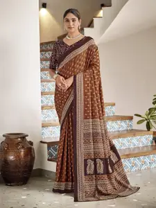 Anouk Ethnic Motifs Pure Cotton Bagru Saree