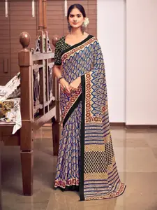 Anouk Ethnic Motifs Printed Pure Cotton Bagru Saree