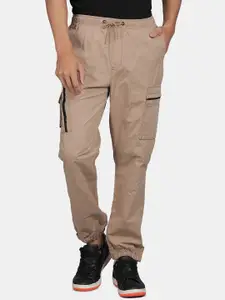 t-base Men Regular Fit Mid-Rise Joggers Trousers