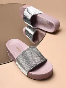 Try Me Women Textured Platform Sandals