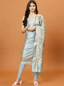 Meena Bazaar Woven Design Art Silk Unstitched Dress Material