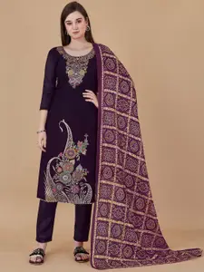 Maroosh Embellished Unstitched Dress Material