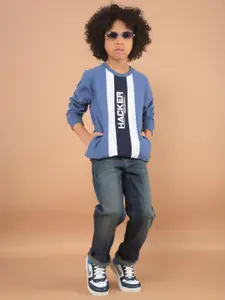 Crimsoune Club Boys Printed Sweatshirt