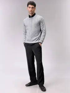 The Indian Garage Co Men Cable Knit Pullover
