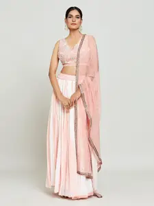 Samyukta Singhania Samyukta Singhani Embellished Tie-Dye Ready to Wear Lehenga & Blouse With Dupatta