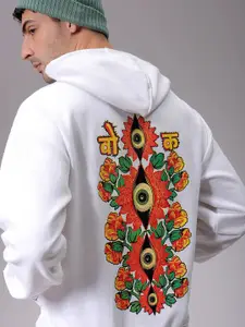 The Indian Garage Co Men Printed Hooded Sweatshirt