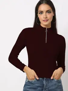 Dream Beauty Fashion Women High Neck Long Sleeves Top