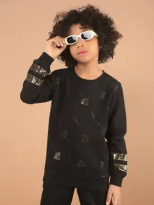 Crimsoune Club Boys Printed Sweatshirt