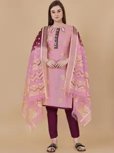 Maroosh Embellished Unstitched Dress Material