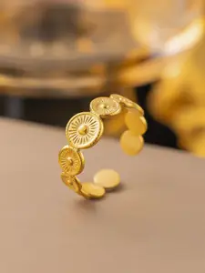 MYKI Gold-Plated Stainless Steel Finger Ring