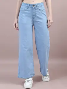 The Roadster Lifestyle Co Wide-Leg Stretchable Jeans