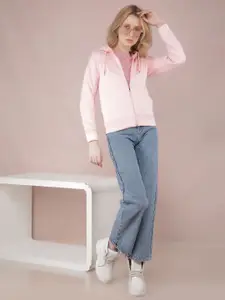 Crimsoune Club Women Printed Hooded Sweatshirt