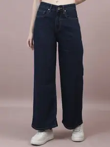 The Roadster Lifestyle Co Women Wide Leg High-Rise Jeans