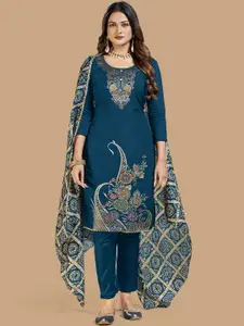 Maroosh Embellished Unstitched Dress Material