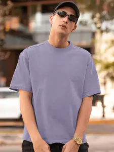 Elibolz Men Oversized Drop-Shoulder T-shirt