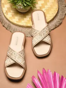 Try Me Women Synthetic Leather Open Toe Platform Sandals