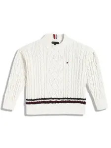 Tommy Hilfiger Boys Cotton LB Global Chenille Cable Sweatshirts