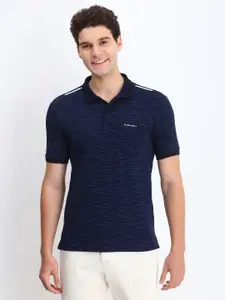 Allen Solly Men Abstract Printed Polo Collar Cotton T-shirt