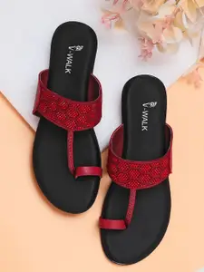 V-WALK Women Embellished One Toe Flats