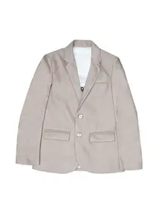 CHARCHIT Boys Long Sleeves Single-Breasted Blazers and T-Shirt
