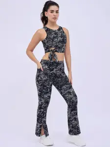 Avanday Printed Round Neck Top With Trouser