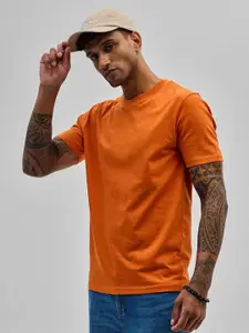 Snitch Men Typography Printed Round Neck Cotton Oversized T-shirt