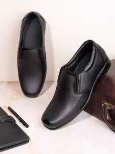 MENGLER Men Leather Formal Slip-Ons