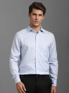 Louis Philippe Men Classic Spread Collar Floral Printed Cotton Formal Shirt