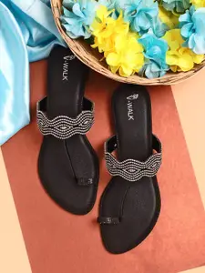 V-WALK Women Embellished One Toe Flats