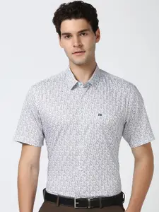 Peter England Men Spread Collar Ethnic Motifs Printed Cotton Casual Shirt