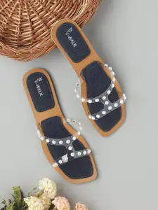 V-WALK Women Embellished Open Toe Flats