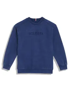Tommy Hilfiger Boys Brand Logo Printed Cotton Sweatshirt