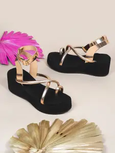 Try Me Women Open Toe Platform Heel Sandals