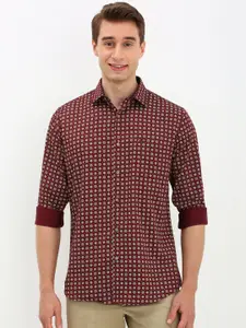 Allen Solly Men Spread Collar Floral Printed Cotton Slim Fit Casual Shirt