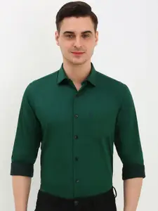 Allen Solly Men Spread Collar Solid Cotton Slim Fit Formal Shirt