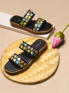 Try Me Women Open Toe Flatform Heel Sandals