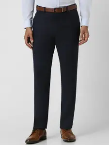 Van Heusen Men Mid-Rise Slim Fit Formal Trousers