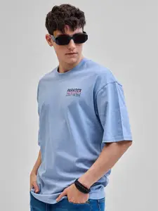 Snitch Graphic Printed Round Neck Cotton Baggy T-shirt