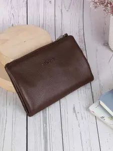 Mochi Women Zip Detail Leather Zip Around  Wallet